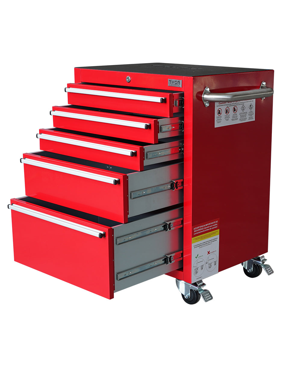 Caja de Herramientas 24" 5 Cajones Rojo